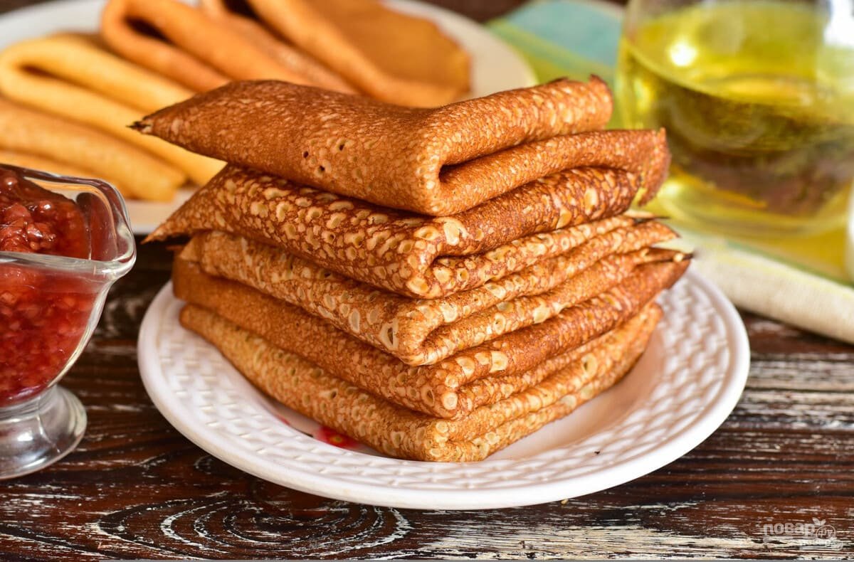 Блины на сыворотке