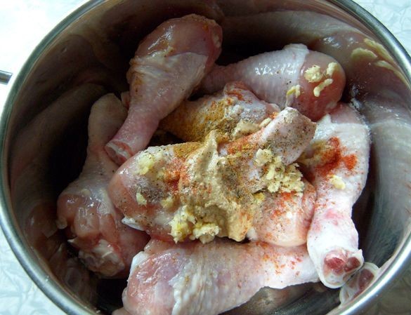 Рецепт Куриные окорочка в тесте