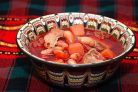 Борщ с фасолью без мяса
