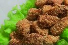 Куриное филе в панировке с кунжутом