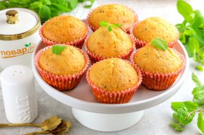 Тыквенные кексы с грецкими орехами