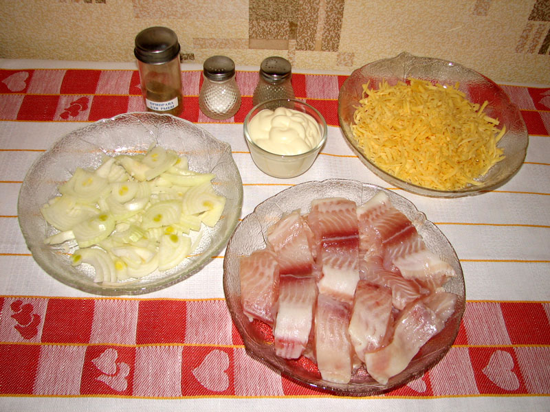 Рецепт Рыба, запеченная с сыром