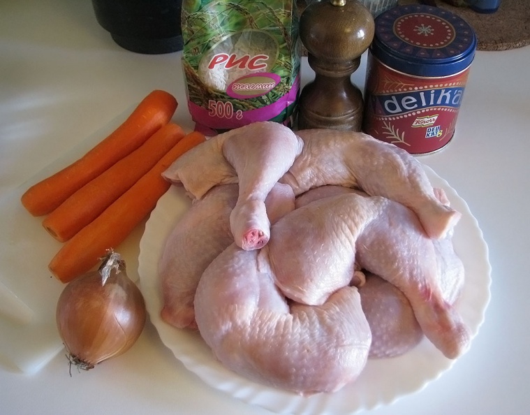 Рецепт Ленивый рис с курицей