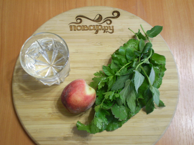 Рецепт Зеленый коктейль с персиком