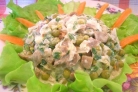 Салат по-деревенски с грибами