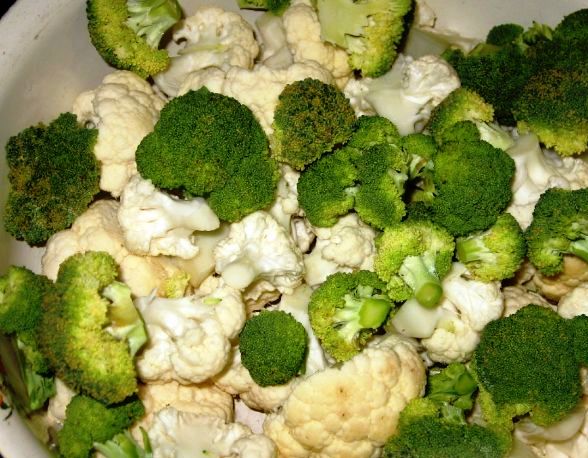 Рецепт Цветная капуста с овощами в духовке