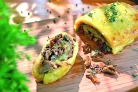 Постный картофельный рулет