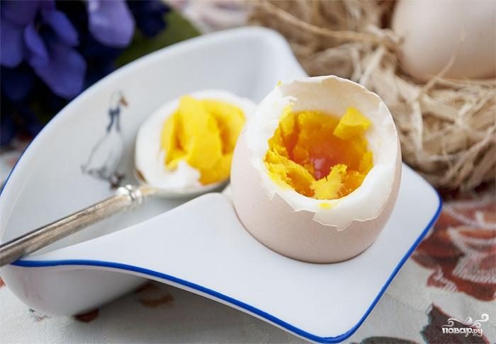 Рецепт Яйца всмятку