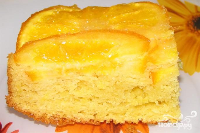 Рецепт Апельсиновый пирог с орехами