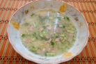 Окрошка на бульоне