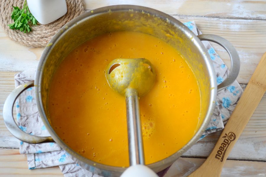 Тыквенно-морковный суп "Осень с остринкой"