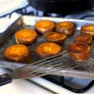 Рецепт Сладкий картофель с орехами и сыром