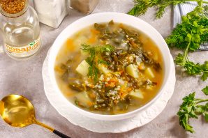 Суп из виноградных листьев