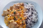 Мясо с кукурузой