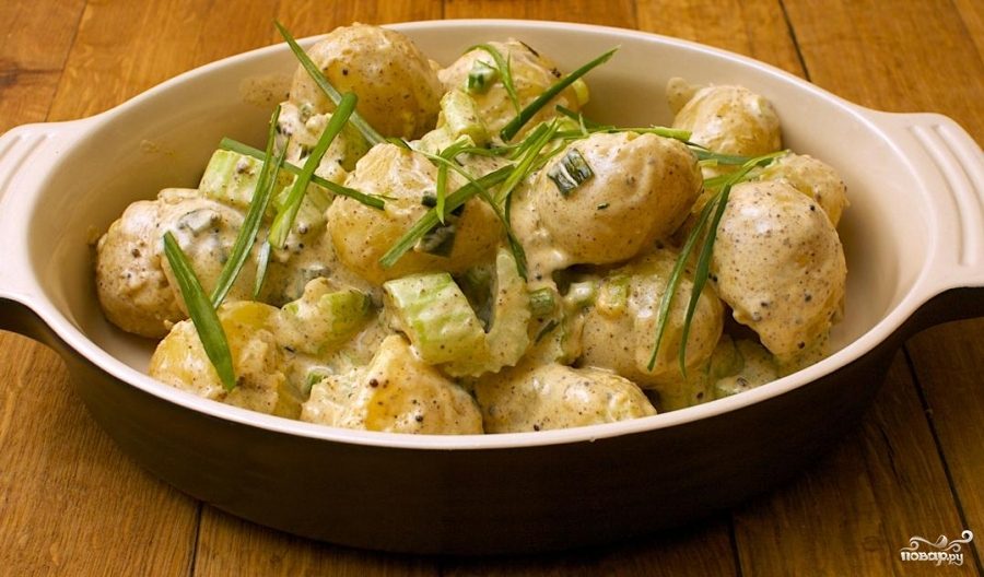 Рецепт Картофельный салат с брюквой