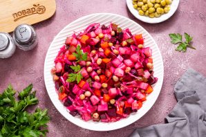 Винегрет с квашеной капустой