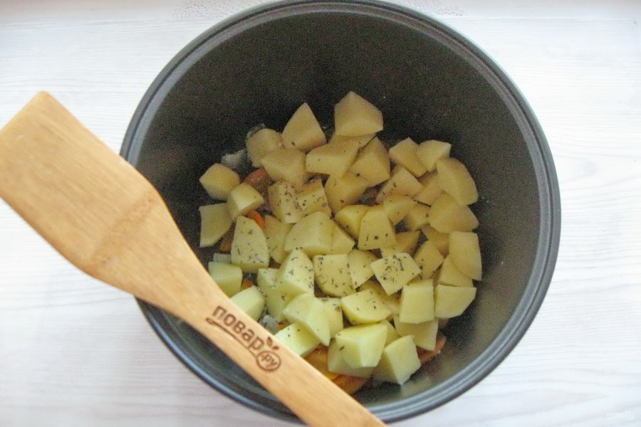 Филе судака с картофелем в мультиварке