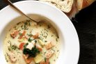 Уха по-фински со сливками