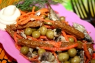 Корейская морковка с сухариками
