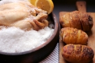 Курица, запеченная в соли