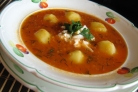 Картофельный суп с помидорами