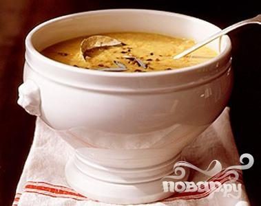 Рецепт Суп с чечевицей, шалфеем и беконом