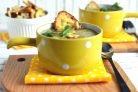 Французский чесночный суп с сырными гренками