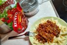 Лучший рецепт макарон по-флотски с овощами и кетчупом "Махеевъ"