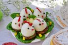 Закуска на Пасху Цыплята на шампиньонах