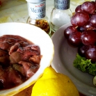 Рецепт Салат с виноградом и куриной печенью