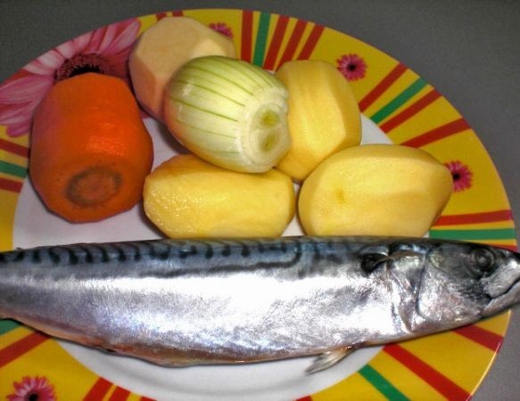 Рецепт Рыбный суп со скумбрией