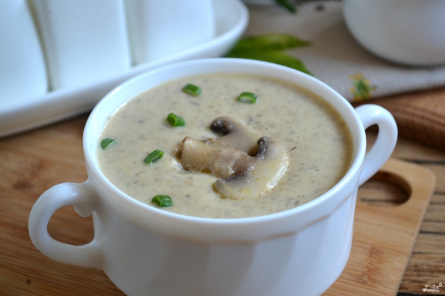 Грибной крем-суп из шампиньонов