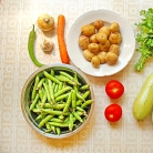 Рецепт Рагу из молодых летних овощей с картофелем отварным