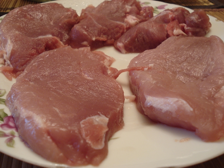 Рецепт Ромштекс из свинины на сковороде