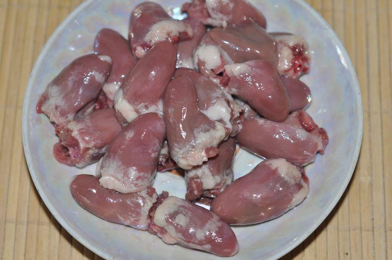 Рецепт Картошка с сердечками куриными