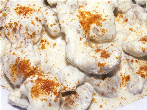 Рецепт Куриные желудки в сметане