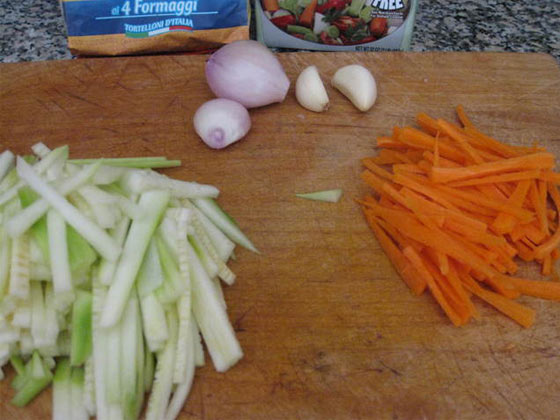 Рецепт Тортеллини с овощами