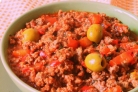 Овощи с фаршем в мультиварке
