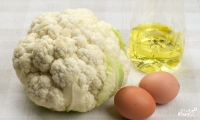 Рецепт Жареная цветная капуста с яйцом