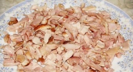Рецепт Салат "Невеста" с копченой курицей