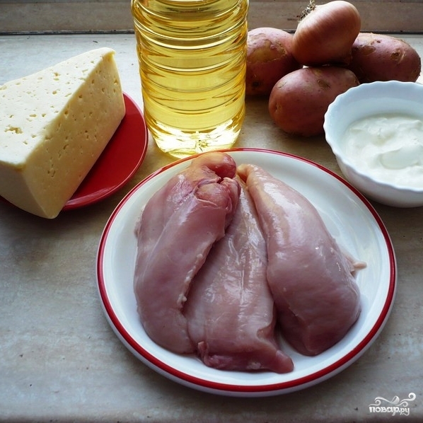 Рецепт Куриное филе под сыром