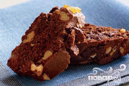 Рецепт Шоколадное печенье с имбирем и орехами