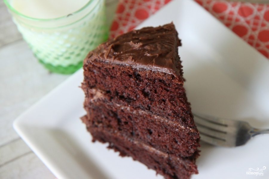Рецепт Шоколадный миндальный листовой торт