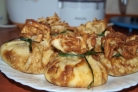 Жульен в блинных мешочках