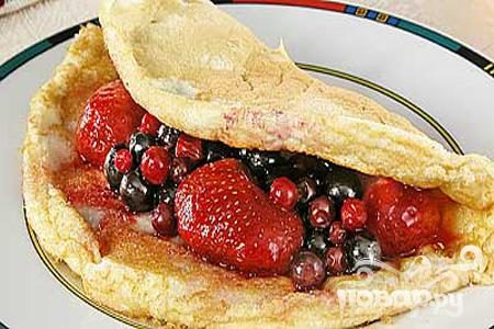 Рецепт Омлет с ягодами