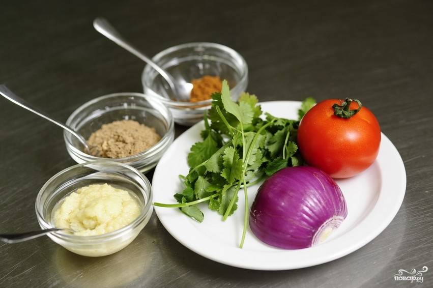 Рецепт Салат из помидоров с луком