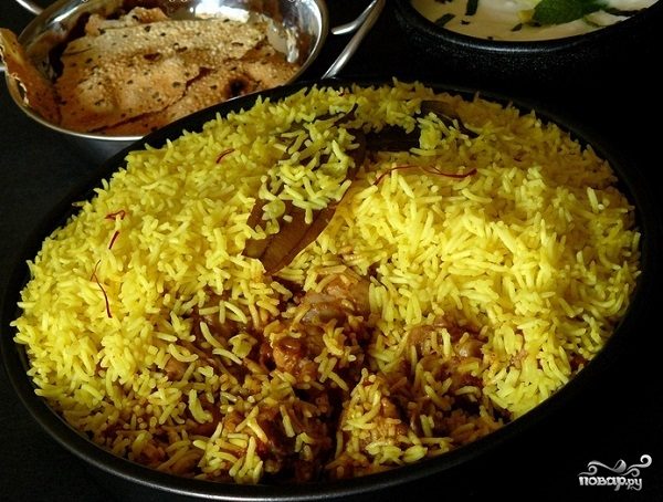 Рецепт Плов с шафраном