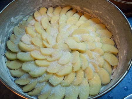 Крем-тесто для яблочного пирога