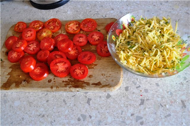 Рецепт Итальянские булочки с сыром и томатами