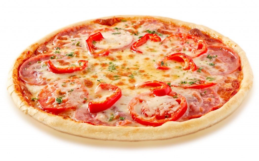 Рецепт Пицца с перцем и колбасой